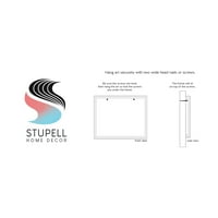 Stupell Industries detaljno opisana za retro cik zag uzorak mandala fraktals grafička umjetnost crni uokvireni