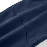 Muške teretne hlače udobne za slobodno vrijeme Ležerne mekane s više džepova vanjske ravne fitness hlače Modne