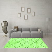 Moderni pravokutni tepisi za sobe u jednobojnoj zelenoj boji, 2' 4'
