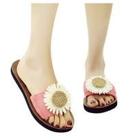 Sandale; ženske japanke od jata; papuče za plažu; prozračne ravne kućne papuče s cvijećem; cipele