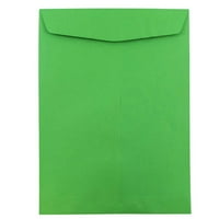 Papir i omotnice omotnice s otvorenim krajem, zelene, zamotane