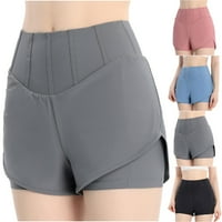 Ljetna ušteda kratkih hlača Hot6sl kratke hlače za žene, žensko ljeto trčanje atletično s džepovima visoki struk