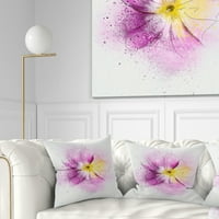 Dizajnerska skica ljubičastog cvijeta s prskanjem-Cvjetni jastuk-18.18