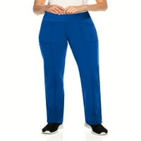 Ženske hlače s pilingom u džepovima, moderni ugrađeni kroj, elastični struk za jogu, ravne teretne hlače, medicinski