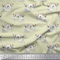 Soimoi pamučna poprilična tkanina labrador pseći tiskano tkanina dvorište široko