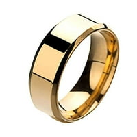 Prstenovi moda jednostavni unise ljubitelji nehrđajućeg čelika ogledalo prstenovi prstenovi nakit darovi