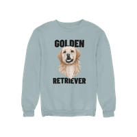 Kimaranski Zlatni retriver ljubitelj pasa, akvarelska majica od runa s okruglim vratom