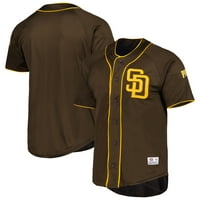 Muški smeđi San Diego Padres Button-up baseball dres