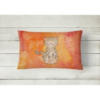 Leopard akvarel platnena Tkanina Dekorativni jastuk