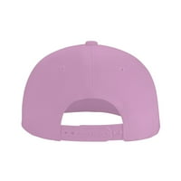 Muška i ženska Hip-Hop kapa s logotipom, Podesiva bejzbolska kapa s ravnim vizirom u ružičastoj boji