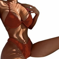 Ženski bikini kupaći kostimi Modni dvodijelni prugasti kupaći kostimi s čeličnom potporom Odjeća Za plažu mekani