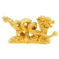 Dragon kip feng shui kineski zmaj figurice za obrt zanatske ukrase zlato zlato