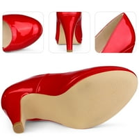 Jedinstvene ponude za žensku platformu okruglih nožnih prstiju stiletto peta Mary Jane Pumps