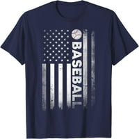 Majica trenera bejzbola s američkom zastavom