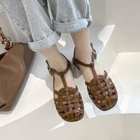 3 model sandale za žene na rasprodaji nove stilske Rimske ravne sandale Ležerne tkane sandale s kopčom na
