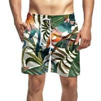 Muške ljetne kratke hlače s printom na Plaži, Ležerne široke modne kratke hlače s džepovima na vezanje, ljetne