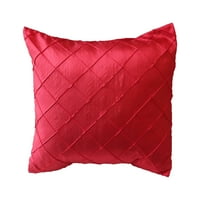 Dekorativni tiskani jastuk od prugastog tafta koji imitira jastučnicu, Crveni