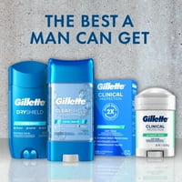 Antiperspirant i dezodorans za muškarce, prozirni gel, 3,8 oz.