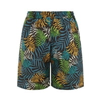 Sportske hlače, Ženske kratke hlače, ljetne udobne kratke hlače za plažu s elastičnim strukom, hlače s cvjetnim