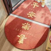 Prostirka za noge Kineska Nova godina prostirka za dom prostirka za vjenčanje 40-inčni polukružni podni tepih