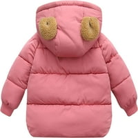- Pokloni donja jakna za malu djecu, zimski kaputi za djevojčice, kapuljača, lagana gornja odjeća otporna na vjetar