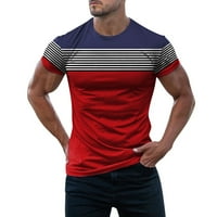 muška majica muška modna majica kratkih rukava s okruglim vratom za vježbanje mišića sportska majica pamučna majica
