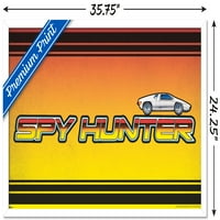 Trends International Midway Arcade: Spy Hunter - Poster zida automobila 24.25 35.75 .75 Bijela uokvirena verzija