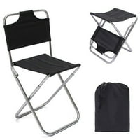 Prijenosna vanjska sklopiva stolica za planinarenje, ribolov, kampiranje, piknik stolica s naslonom