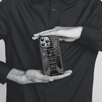 -Kion za iPhone Pro ma robusna futrola, teška zaštitna magnetska futrola za punu zaštitu s ugrađenim telefonskim