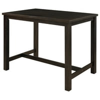 Rustikalni Trpezarijski stol u rustikalnom stilu s drvenom pločom za male prostore, espresso