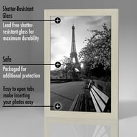Okvir za fotografije od svijetlog drveta s Nelomljivim staklom-vodoravni i okomiti formati za zidove i radne površine