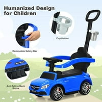 Privatna džungla djeca voze se push automobilom, u kabrioletnim kolicama za bebe mališana, igračka za električna