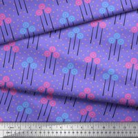 Soimoi Velvet tkanina Listovi i cvjetni otisci umjetničke tkanine po dvorištu široko
