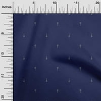 Oneoone pamučna svilena plava tkanina azijski blok prešivanje pričvršćivanje tkanine za šivanje po dvorištu široko