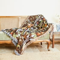 Mekani ugodni boho bacajte deke etničke ručno tkane boho bacanje pokrivača s resicama za kauč kauč i krevet