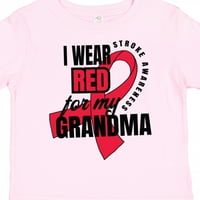 Nosim crvenu boju za poklon mojoj baki za moždani udar, majicu za dječaka ili djevojčicu
