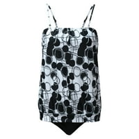 Kupaći kostimi za žene Plus size modni ženski Slatki kupaći kostimi s printom bikini s odvojivim naramenicama