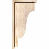 1 2 W 12 D 24 H Newport Smooth Corbel W Povratna ploča, Douglas FIR