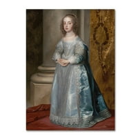 Zaštitni znak likovna umjetnost 'Princeza Marija kći Charlesa I' Canvas Art by Van Dyck