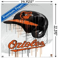 Baltimore Orioles - zidni poster s kapaljkom s gumbima, 14.725 22.375