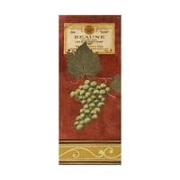 Zaštitni znak zeleno grožđe s etiketom ulje na platnu Pabla Estebana