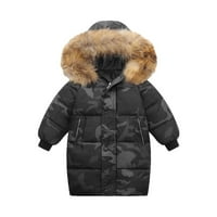 _ / izolirani dječji donji kaput, zimski dugi kaput s kapuljačom za dječake i djevojčice, pamučne donje jakne,