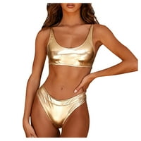 Ženski Bikini Setovi, dva kupaća kostima s visokim strukom i kupaćim kostimom za kontrolu trbuha za žene