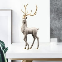 Kreativni jeleni ukrasi kolekcionarsko svjetlo luksuzno moderni ukras jelena za policu, ormar, božićne darove