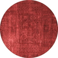 Tvrtka alt pere u stroju okrugle moderne prostirke u orijentalnom stilu u crvenoj boji, okrugle 7 inča