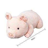 Slatka Plišana lutka odojka-super mekana plišana životinja-oči od 3 inča-Plišana ružičasta svinja-umirujuća igračka