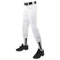 Sportske bejzbolske hlače s tregerima, mlade, Plus size, bijele