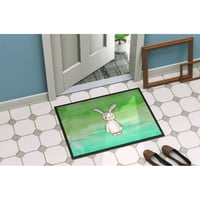 Carolines Treasures BB7437JMAT Акварельный mat Bunny Rabbit za prostore ili ulice 24x36, 36 L 24 W, višebojne