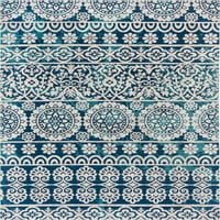 Dobro tkana firenze dorothea moderna vintage meditarrien pločica radna prostirka plave površine