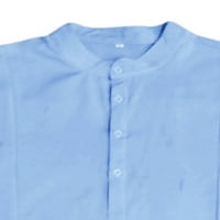 Muška majica kratkih rukava s kratkim rukavima s kratkim rukavima s kopčanjem na gumb jednobojne ljetne Ležerne
